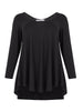 langarm Shirt mit V-Ausschnitt in Schwarz von Mat Fashion_grosse Grösse_DE BOER plus Luzern_5