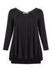 langarm Shirt mit V-Ausschnitt in Schwarz von Mat Fashion_grosse Grösse_DE BOER plus Luzern_5