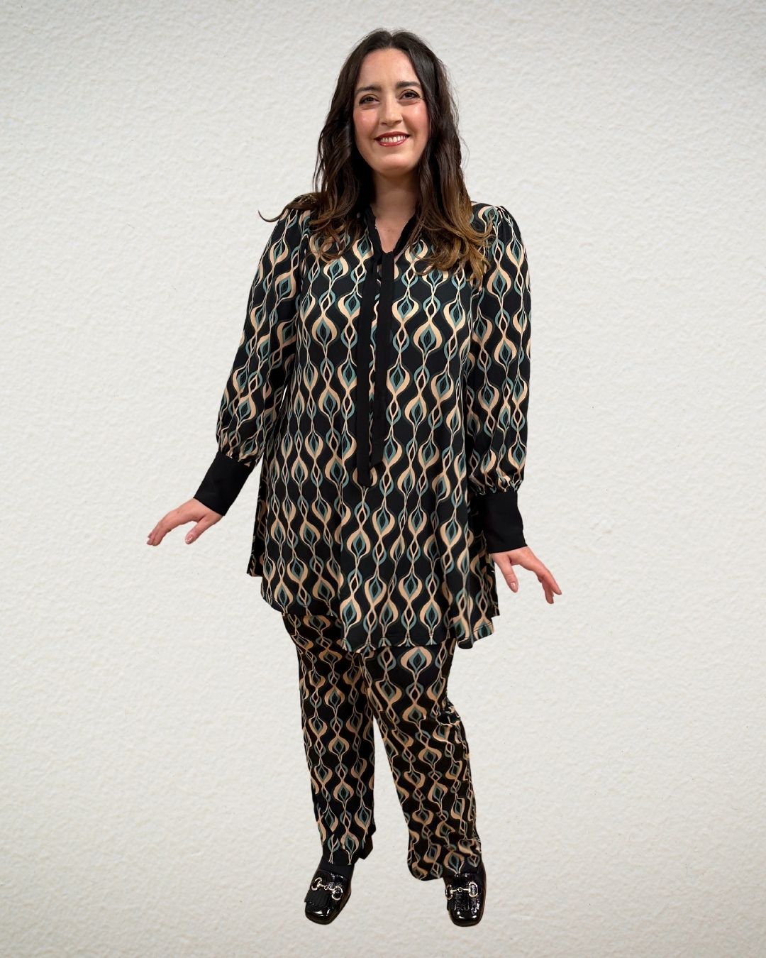 Tunika in Retro-Print