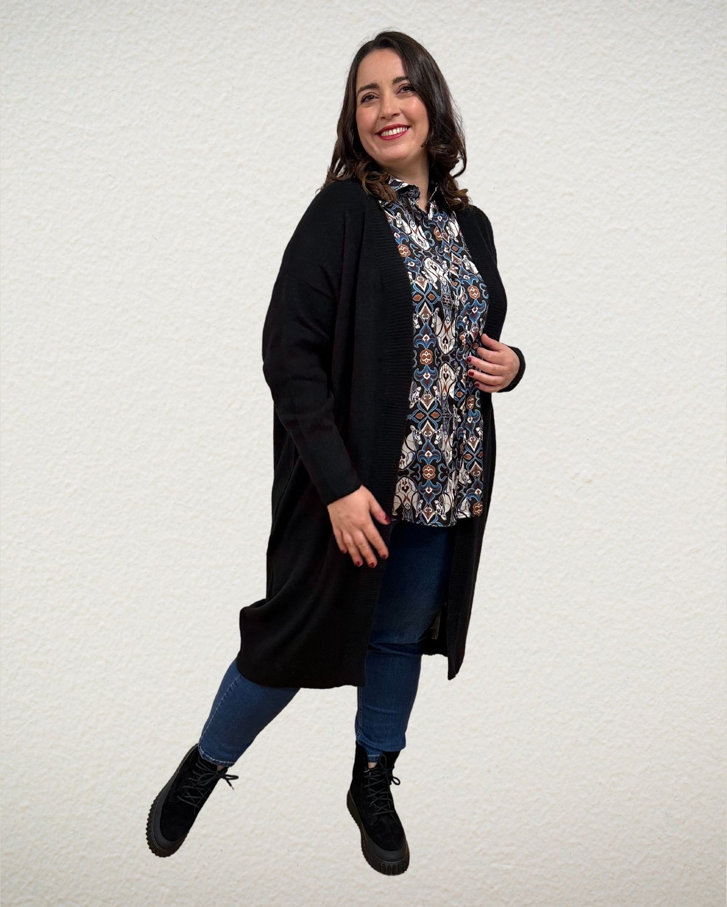 Bluse in multicolor Pferde-Design