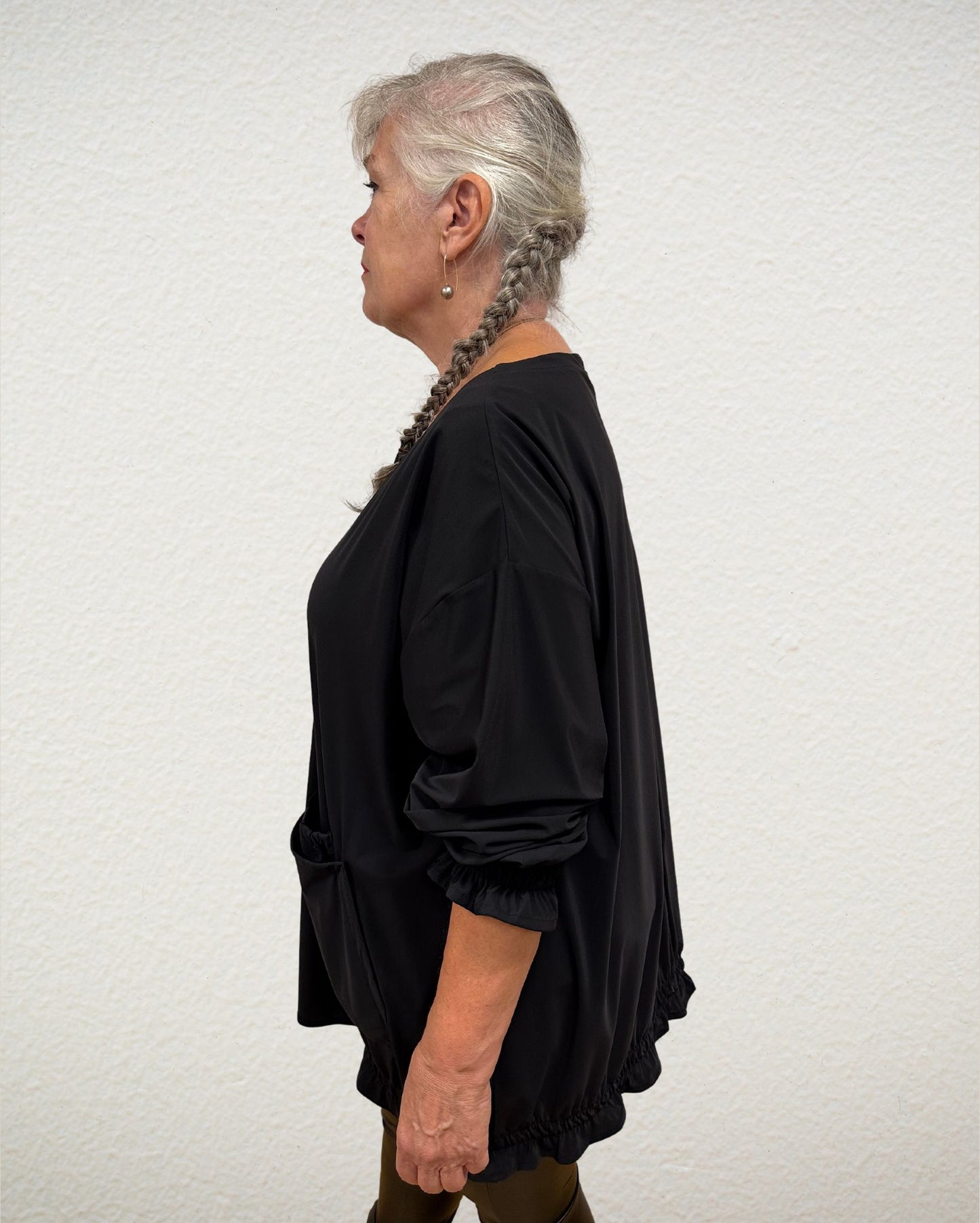 Langarm-Shirt mit aufgesetzten Taschen