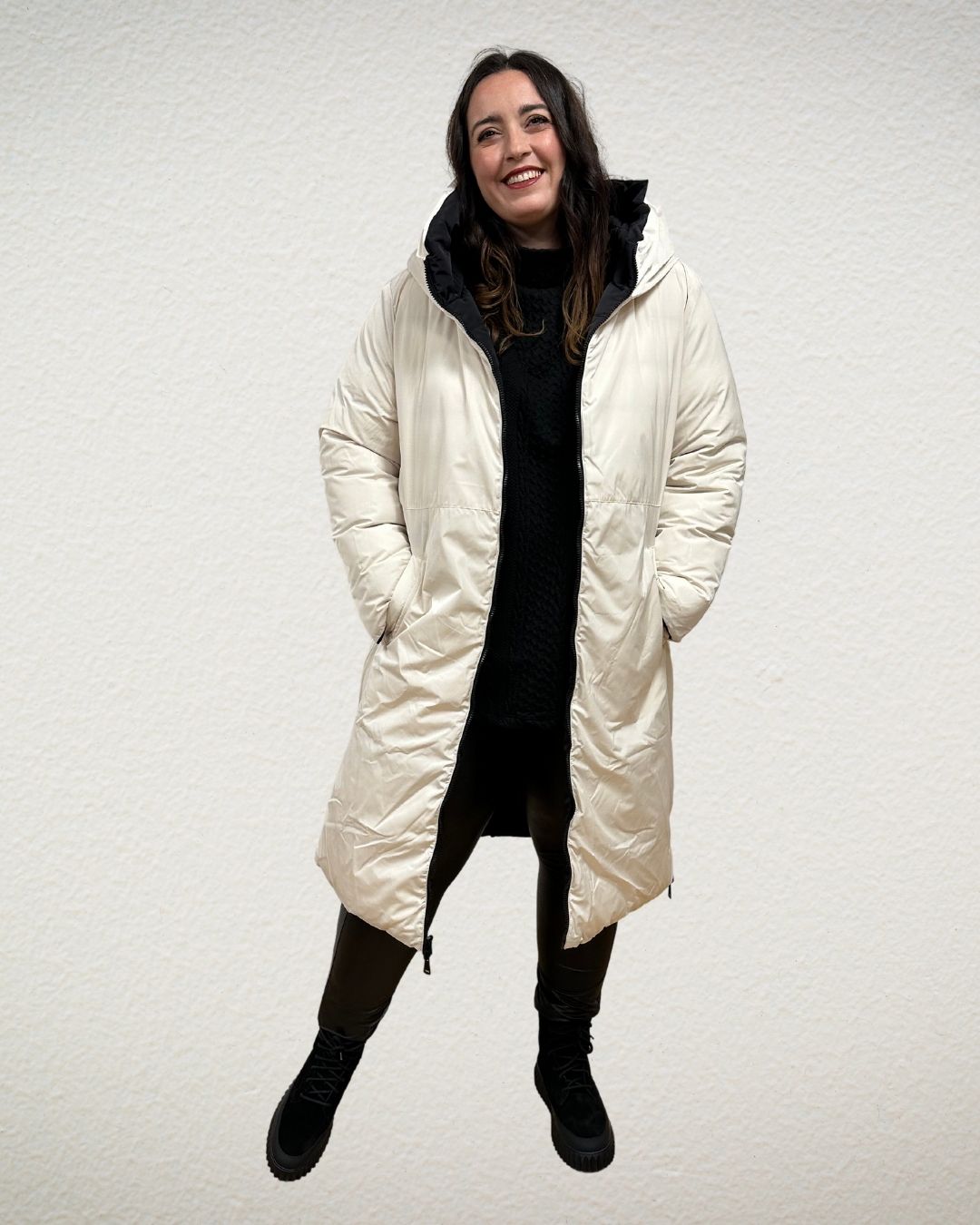 Daunen-Wendemantel aus recyceltem Polyester