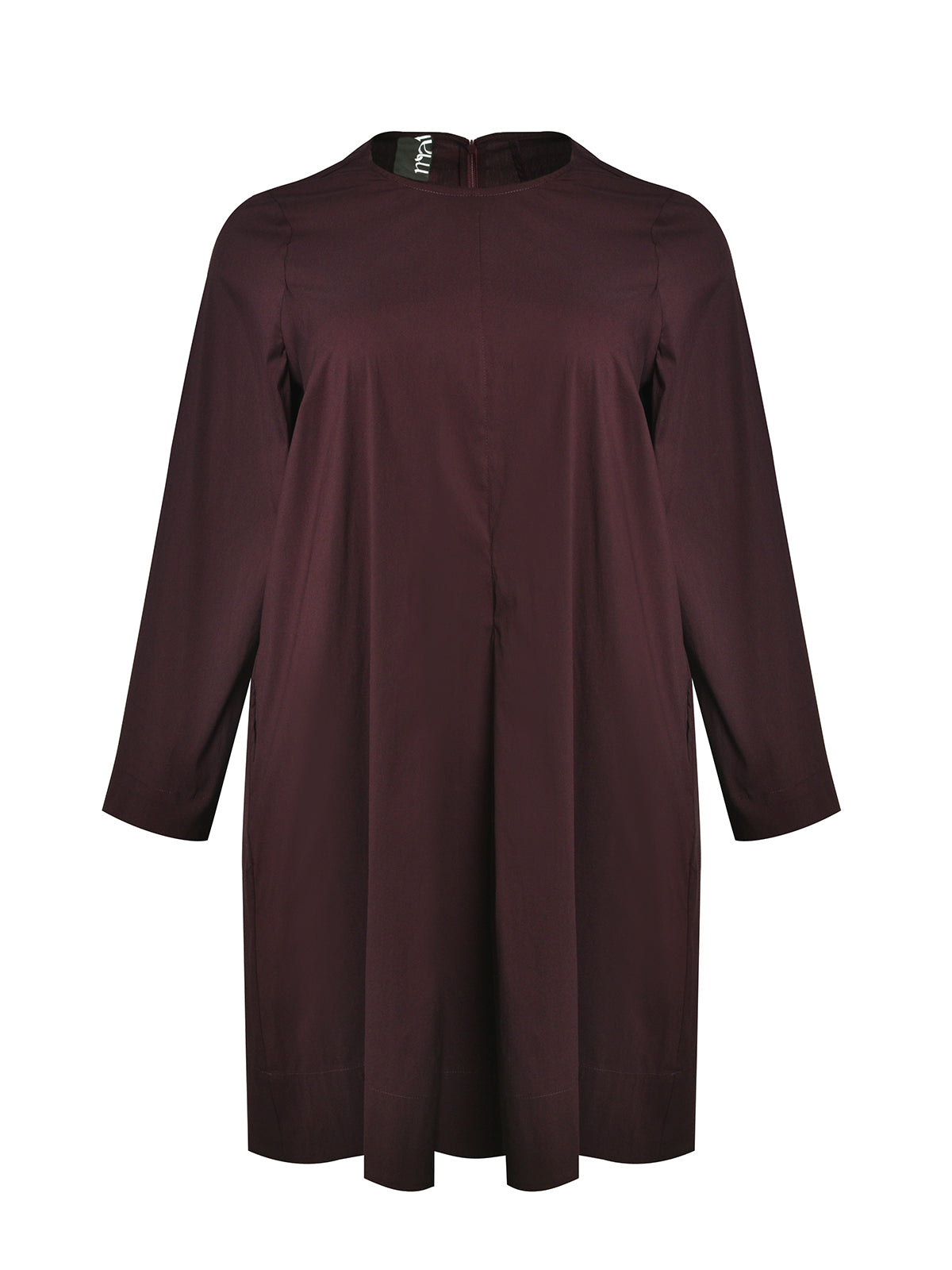 Baumwollkleid in Bordeaux von Mat Fashion_grosse Grössen_DE BOER plus_5