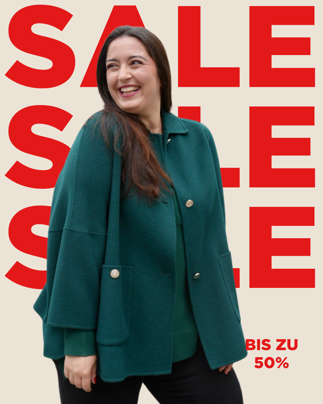 White Label Wollmantel - grosse Grössen - DE BOER plus Luzern 