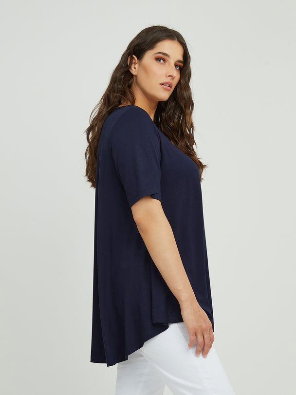 T-Shirt in leichter A Form von Mat Fashion_grosse Grössen_DE BOER plus_2