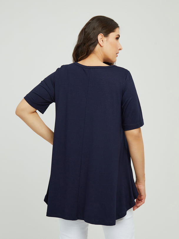 T-Shirt in leichter A Form von Mat Fashion_grosse Grössen_DE BOER plus_3