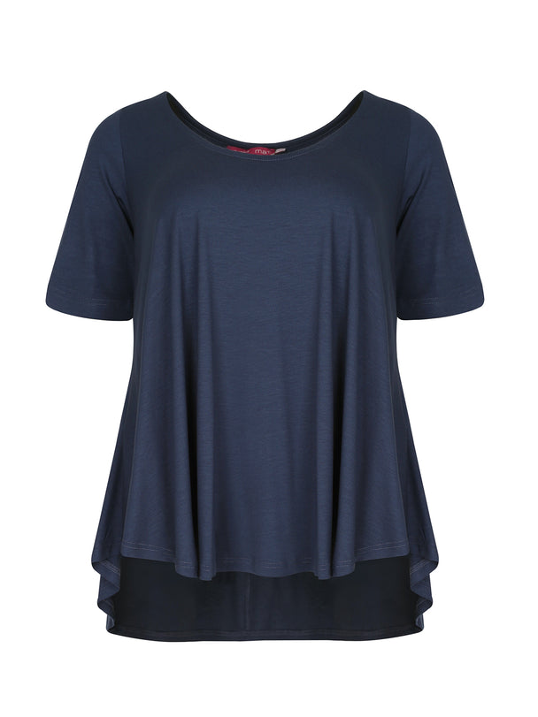 T-Shirt in leichter A Form von Mat Fashion_grosse Grössen_DE BOER plus_6