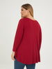 dunkelrotes langarm Shirt in Viskose von Mat Fashion_grosse Grössen_DE BOER plus_3