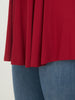 dunkelrotes langarm Shirt in Viskose von Mat Fashion_grosse Grössen_DE BOER plus_4
