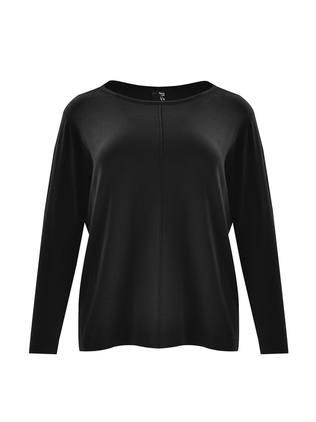 Basic Pullover mit Bateau-Ausschnitt von Mat Fashion_grosse Grössen_DE BOER plus Luzern_5