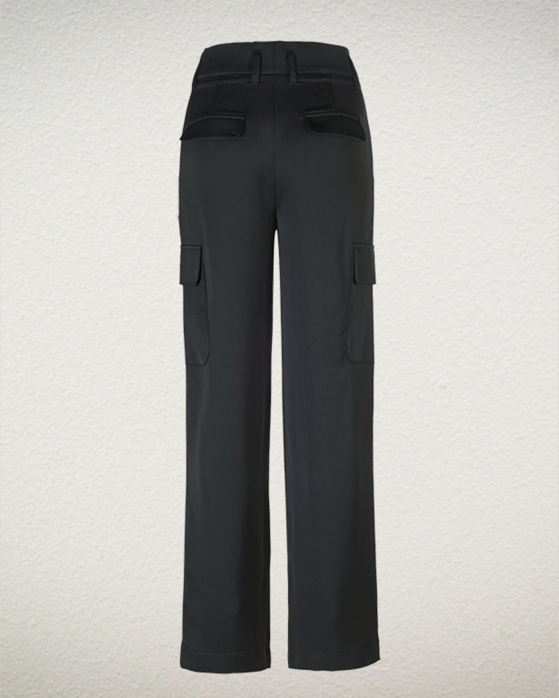 Cargo-Hose aus Satin in schwarz von Riani - grosse Grössen - DE BOER plus Luzern