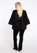 Abendjacke mit Volante in Schwarz mit Volant am Arm von YOEK_grossen Grössen_DE BOER plus Luzern_4