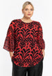 Tunika mit Fantasieprint in Rot/Schwarz von YOEK_grossen Grössen_DE BOER plus Luzern_1