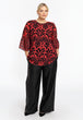 Tunika mit Fantasieprint in Rot/Schwarz von YOEK_grossen Grössen_DE BOER plus Luzern_2