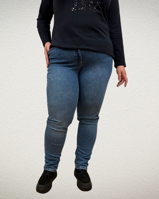 Jeans in Denim aus Baumwolle-Elastan