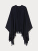 Dunkelblauer Poncho mit Fransen von Marina Rinaldi_grossen Grössen_DE BOER plus_3