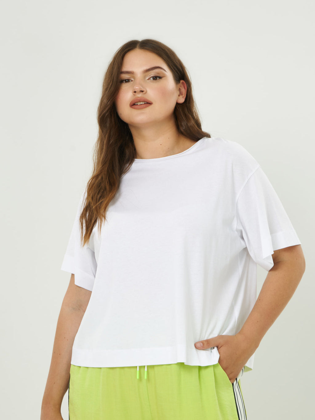 weisses Boxi T-Shirt von Mat_grosse Grössen_DE BOER plus_5