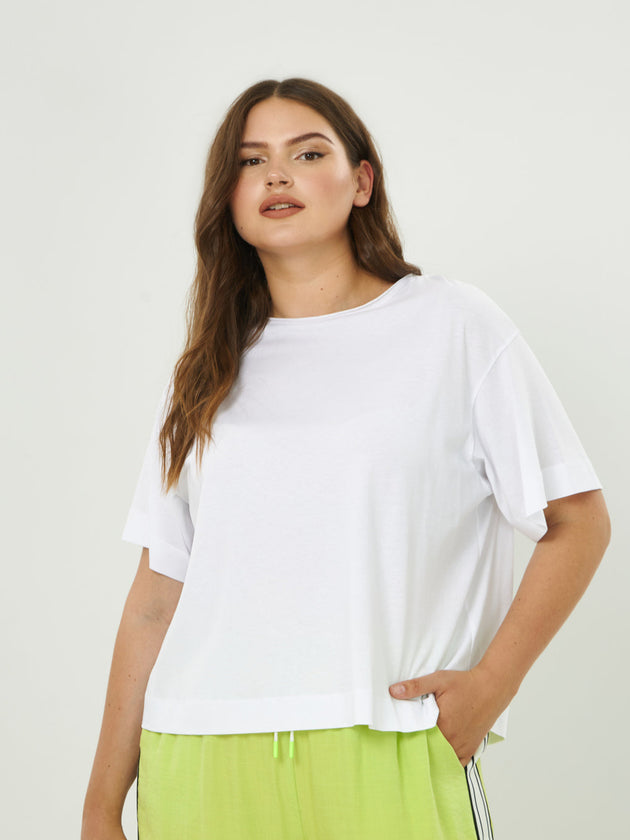 weisses Boxi T-Shirt von Mat_grosse Grössen_DE BOER plus_5