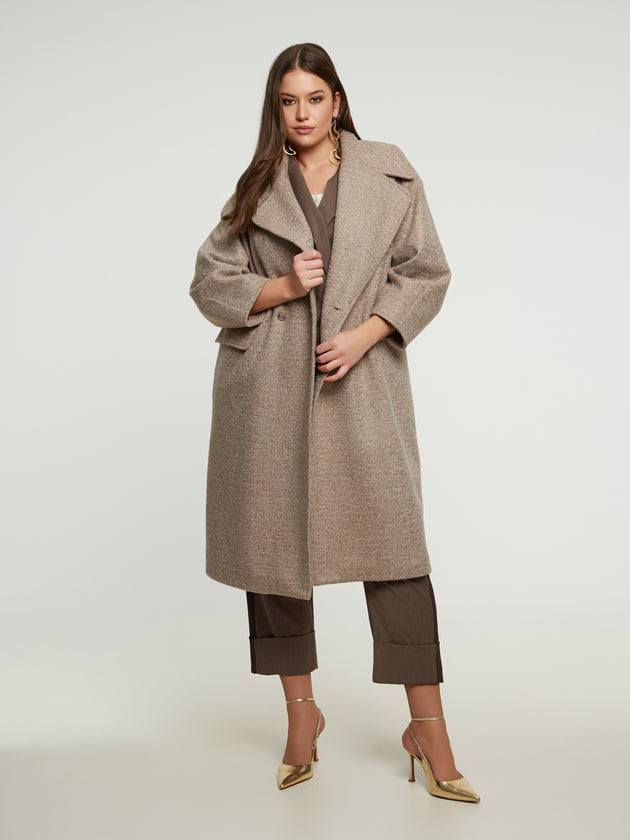 beiger Wollmantel von Mat Fashion_grosse Grössen_DE BOER plus_1