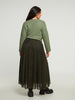 Tüll-Jupe in Leo-Print in Khaki/Schwarz von Mat Fashion_grosse Grössen_DE BOER plus_6