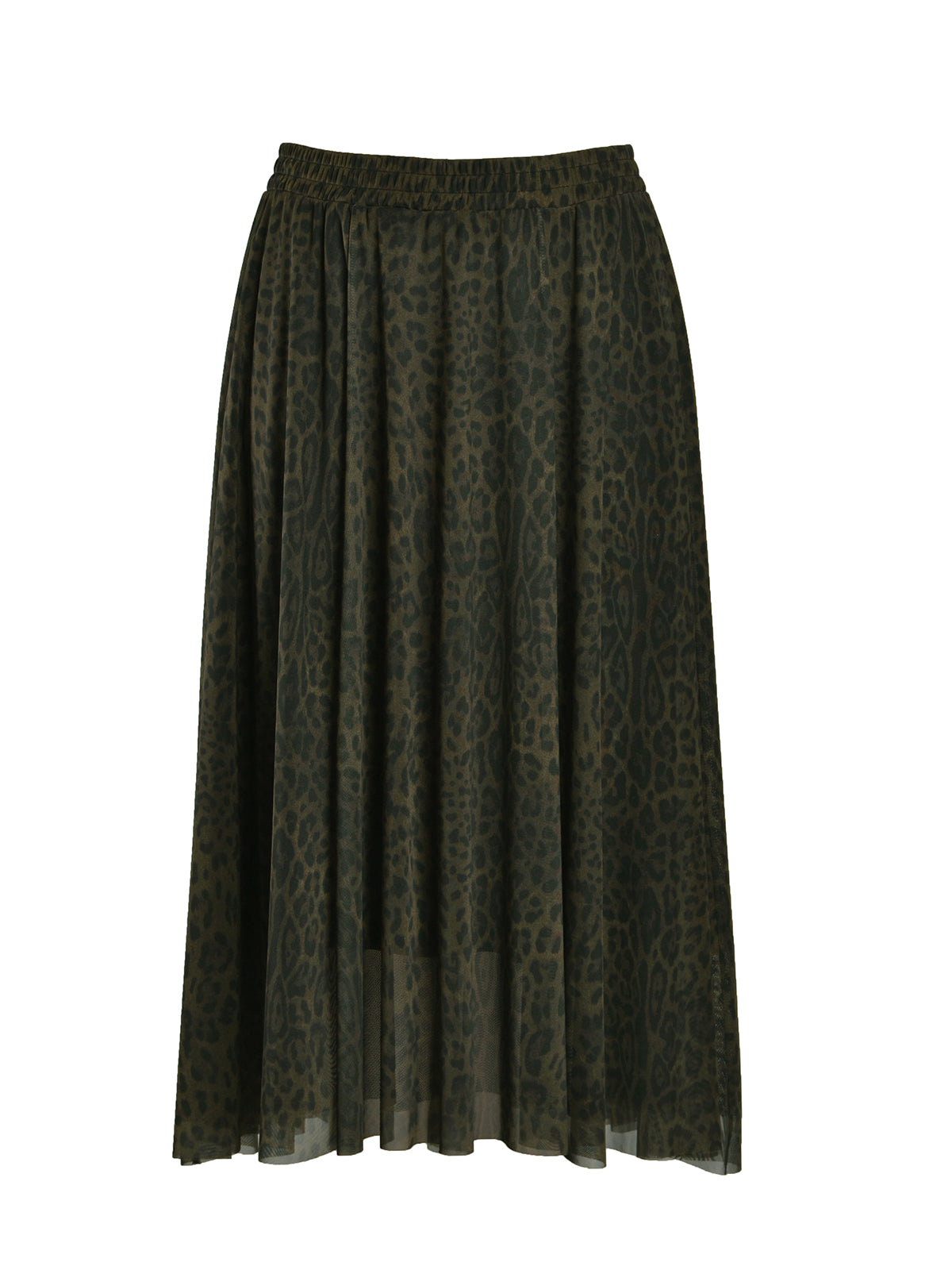 Tüll-Jupe in Leo-Print in Khaki/Schwarz von Mat Fashion_grosse Grössen_DE BOER plus_8