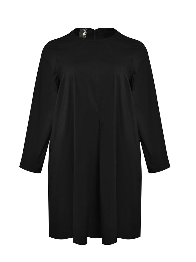 schwarzes Baumwollkleid von Mat Fasion_grosse Grössen_DE BOER plus Luzern 