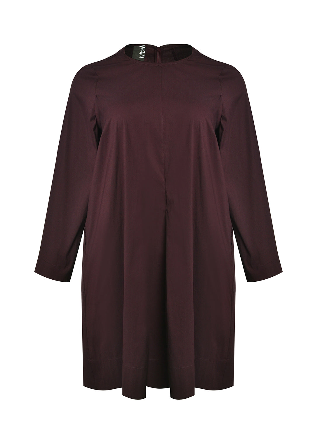 Baumwollkleid in Bordeaux von Mat Fashion_grosse Grössen_DE BOER plus_5