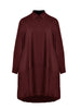 Baumwollkleid in Bordeaux von Mat Fashion_grosse Grössen_DE BOER plus_1