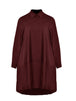 Baumwollkleid in Bordeaux von Mat Fashion_grosse Grössen_DE BOER plus_1