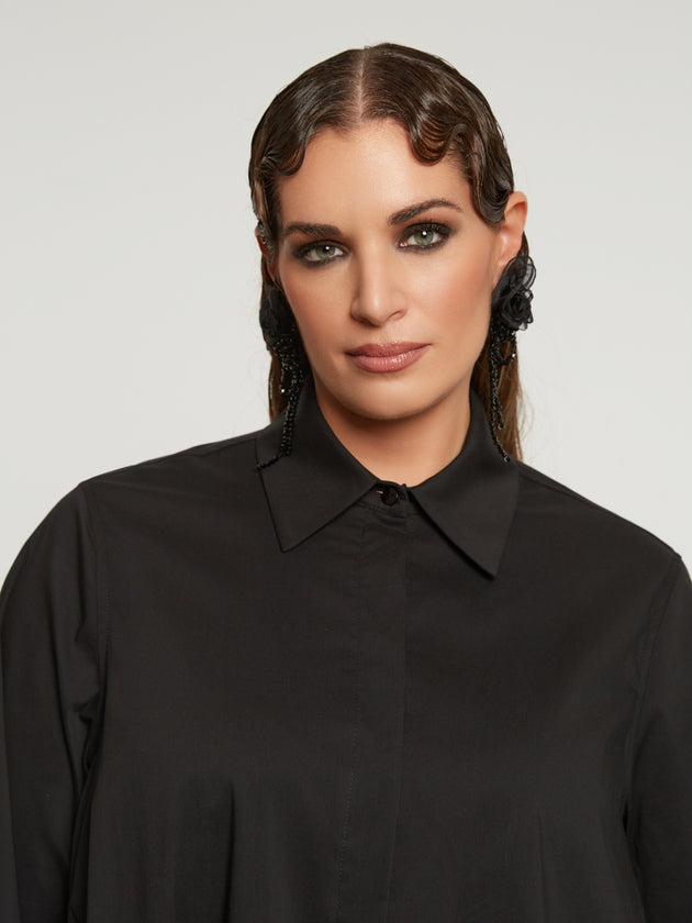 Baumwollkleid in Schwarz von Mat Fashion_grosse Grössen_DE BOER plus_8