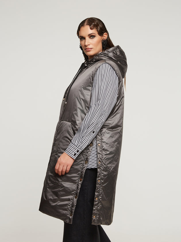 langes Wintergilet in Silber von Mat Fashion_grosse Grössen_DE BOER plus_4