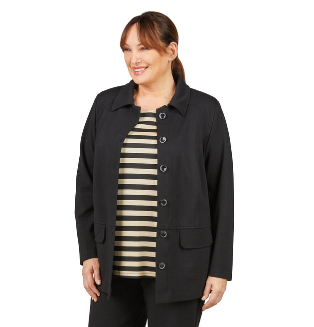 gestreiftes Shirt von Mona Lisa by Interchic_grosse Grössen_DE BOER plus Luzern_2