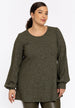 Rundhals Pullover mit Lurex in der Farbe Khaki von YOEK FASHION_grosse Grössen_DE BOER plus Luzern_1