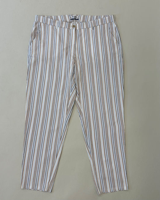 gestreifte Baumwollhose in Hellblau mit Weiss und Beige_Raphaela by Brax_grosse Grössen_ DE BOR plus Luzern