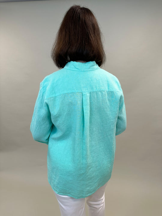 Leinenbluse in Mint von Backstage_grosse Grössen_DE BOER plus Luzern_5