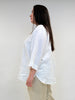 weisse Leinebluse mit 3/4 Arm von Backstage_grosse Grössen_DE BOER plus Luzern_1