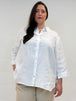 weisse Leinebluse mit 3/4 Arm von Backstage_grosse Grössen_DE BOER plus Luzern_4