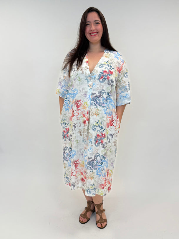 Leinenbluse mit Print von Backstage_grosse Grössen_DE BOER plus Luzern_1