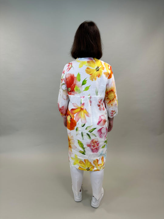 Leinenkleid in Blumenprint von Backstage_grosse Grössen_DE BOER plus Luzern_3