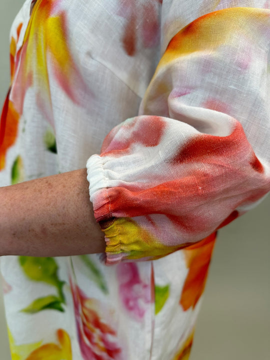 Leinenkleid in Blumenprint von Backstage_grosse Grössen_DE BOER plus Luzern_4