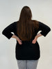 Modern-Basic Pullover mit rundhals in Schwarz von Handmade_grosse Grössen_DE BOER plus_2