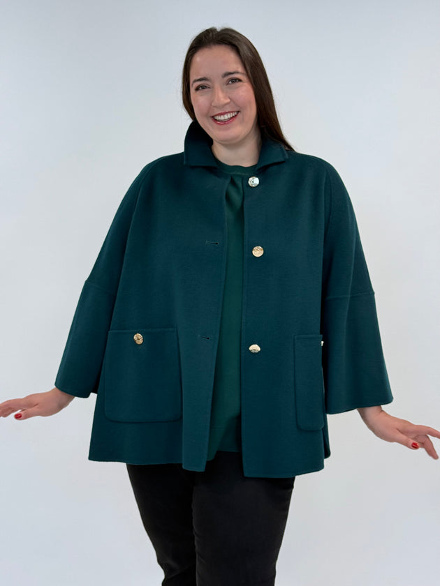 Doubleface Jacke mit dezenten Wollknöpfen von Elena Miro_grosse Grössen_DE BOER plus Luzern_1