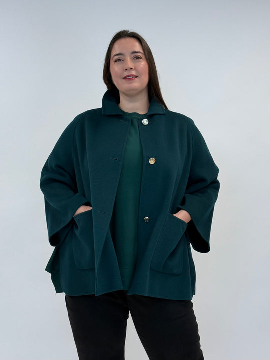 Doubleface Jacke mit dezenten Wollknöpfen von Elena Miro_grosse Grössen_DE BOER plus Luzern_2