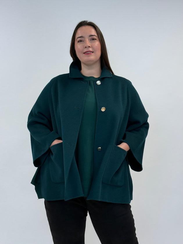 Doubleface Jacke mit dezenten Wollknöpfen von Elena Miro_grosse Grössen_DE BOER plus Luzern_2