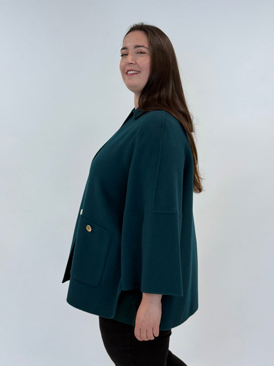 Doubleface Jacke mit dezenten Wollknöpfen von Elena Miro_grosse Grössen_DE BOER plus Luzern_3
