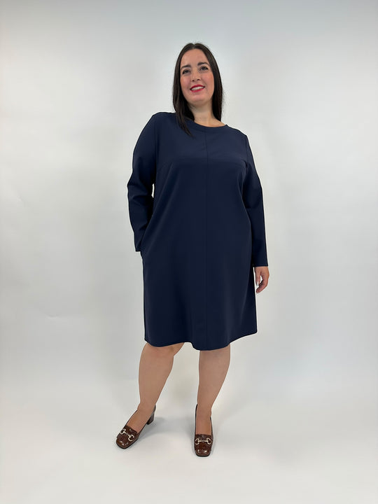 Technostretch-Kleid in leichter A-Form von Hindahl&Skudenly - grosse Grössen - DE BOER plus Luzern