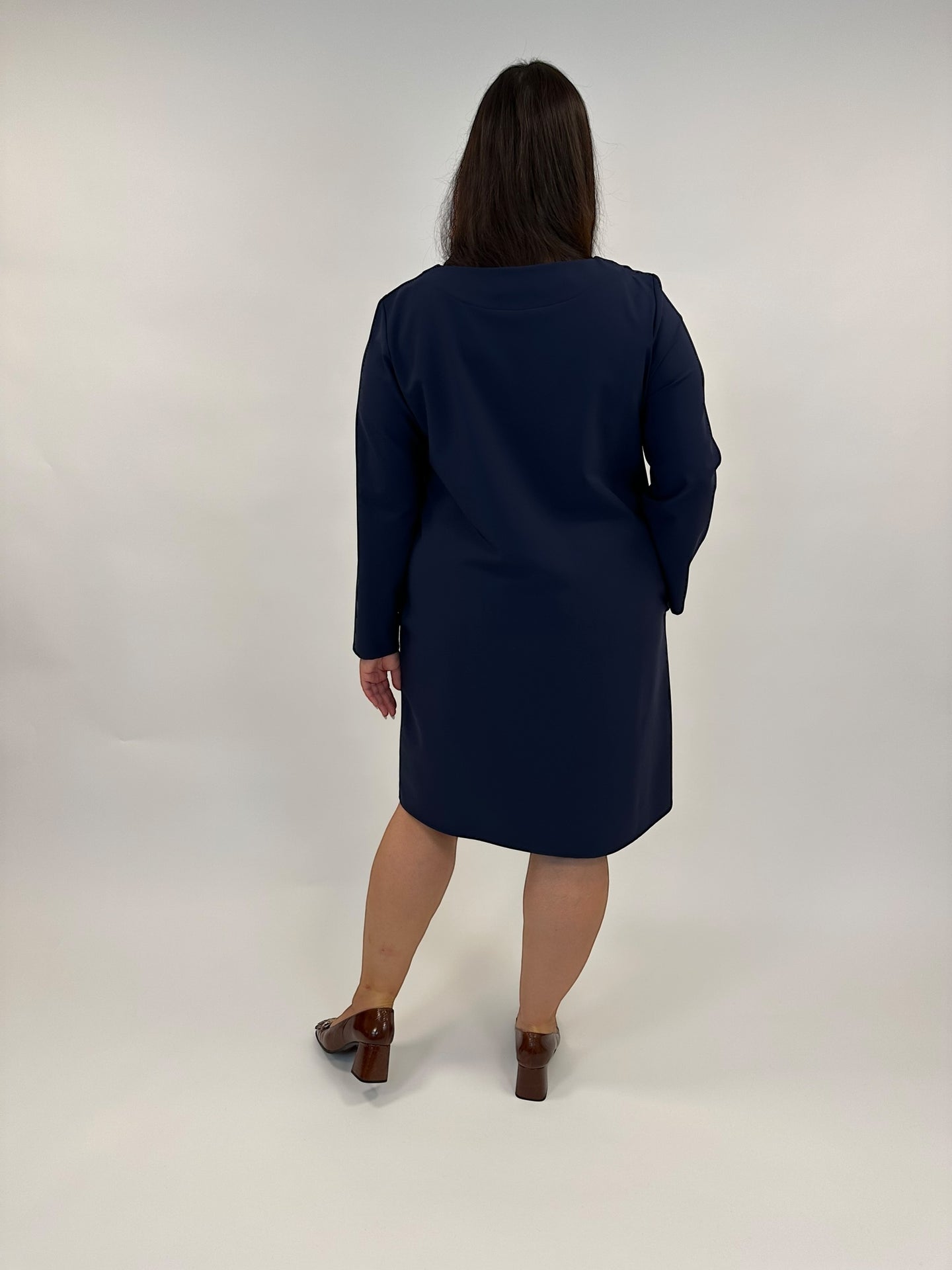 Technostretch-Kleid in leichter A-Form von Hindahl&Skudenly - grosse Grössen - DE BOER plus Luzern