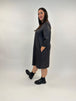 Leder Fake-Lederkleid in leichter A-Form von Hindahl&Skudenly - grosse Grössen - DE BOER plus Luzern
