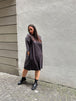 Leder Fake-Lederkleid in leichter A-Form von Hindahl&Skudenly - grosse Grössen - DE BOER plus Luzern