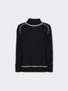 Stehkragen-Rollkragenpullover mit Ziernähten von Elena Mirò_grossen Grössen_DE BOER plus_4